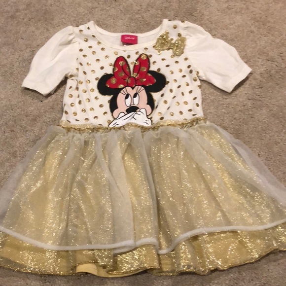 minnie mouse gold dress